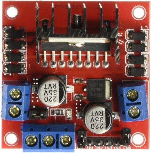 لوحة تحكم محرك محرك السيارة L298N من Honbay DC ثنائي H-Bridge Robot Stepper تحكم ومحرك القيادة لطاقة السيارة الذكية من Arduino MEGA R3 Mega2560 Duemilanove نانو روبو in Saudi Arabia