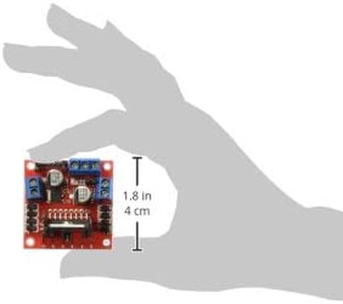 لوحة تحكم محرك محرك السيارة L298N من Honbay DC ثنائي H-Bridge Robot Stepper تحكم ومحرك القيادة لطاقة السيارة الذكية من Arduino MEGA R3 Mega2560 Duemilanove نانو روبو in Saudi Arabia