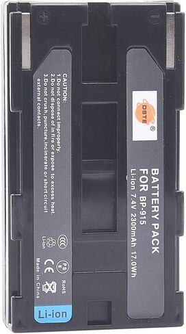 DSTE Replacement for 2X BP-915 Battery + Charger Kit Compatible Canon Ultura V40 V500 ES4000 ES-4000 UC-X50 XF310 XF315 Camera as BP-911 BP-914 BP-924 BP-927 BP-941 BP-930 BP-945 BP-950 BP-970 in Saudi Arabia
