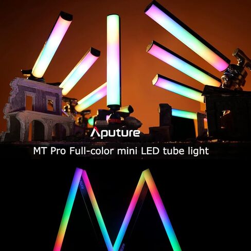 Aputure MT Pro RGB Light Wand Stick 7.5W CCT من 2000K -10000K مخرج Pixel-Mappable RGBWW Mini LED Tube Light يدعم Sidus Link Bluetooth App Control in Saudi Arabia