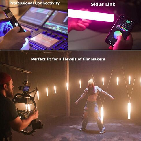 Aputure MT Pro RGB Light Wand Stick 7.5W CCT من 2000K -10000K مخرج Pixel-Mappable RGBWW Mini LED Tube Light يدعم Sidus Link Bluetooth App Control in Saudi Arabia