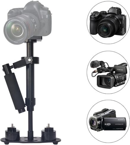 Mcoplus 16"/40cm Camera Handheld Video Stabilizer with Quick Release Plate 1/4" Screw for Canon, Nikon, Sony, Panasonic DSLR Camera and Video Cameras Loading 3.3lbs/1.5kg in Saudi Arabia