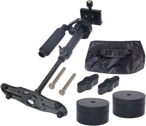 Mcoplus 16"/40cm Camera Handheld Video Stabilizer with Quick Release Plate 1/4" Screw for Canon, Nikon, Sony, Panasonic DSLR Camera and Video Cameras Loading 3.3lbs/1.5kg in Saudi Arabia