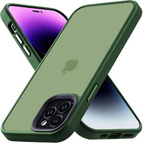 Yriklso for iPhone 12 Pro Max Phone Case, Shockproof for Phone 12 Pro Max Case, Military Grade Drop Protection, Protective Hard Back Slim Translucent Case for iPhone 12Pro Max 6.7'', Frosted Black in Saudi Arabia
