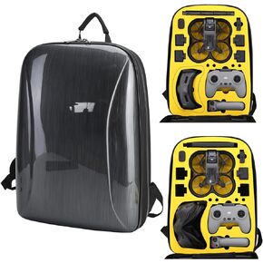 حافظة حماية صلبة محمولة من فلايكيست، شنطة ظهر احترافية مقاومة للماء للسفر متوافقة مع طائرة دي جيه اي افاتا بدون طيار ونظارات دي جيه اي 2/دي جيه اي اف بي في 2 والمزيد من ملحقات كومبو, أسود in Kuwait