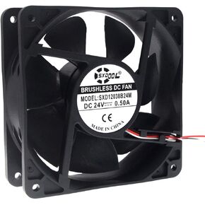 SXDOOL 120mm 24v Fan 0.50A 160CFM,High Speed 120mm x 120mm x 38mm Ball Bearing Cooling Cooler in Kuwait