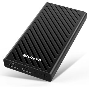 BIUMVP Heated Vest Battery Pack,10000mAh 5V 2A Power Bank Specially Designed for Heated Jacket, Heated Clothes,Heated Coat,Heated Pants.