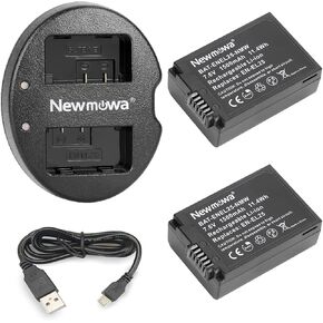 بطارية بديلة Newmowa EN-EL25 (عبوتان) ومجموعة شاحن USB مزدوج لكاميرات Nikon EN-EL25 وEN-EL25a و4241 وNikon MH-32 وكاميرا Nikon Z Series Z50 Z 50 in Kuwait