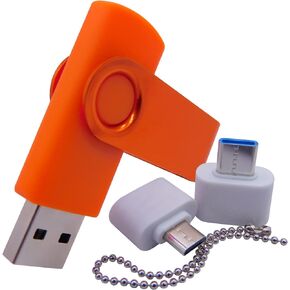1GB USB Flash Drives Memory Sticks Thumb Drive Pen jumpdrive U Disk with Type-C/OTG Adaptor for Pupil & Students (Purple) in Kuwait