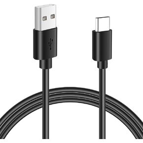 كابل USB C 3A شحن سريع 1 قدم، سلك شاحن USB A إلى النوع C، متوافق مع Samsung Galaxy S10 S10+ / Note 10 9 8، LG V50 V40 G8 G7 والمزيد - أسود in Kuwait