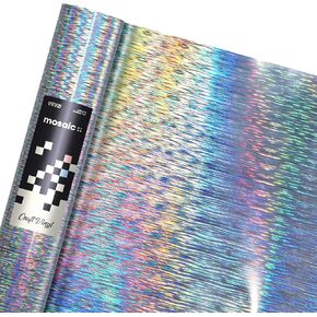 VViViD Mosaic+ Crafting Vinyl, by VViViD (Blue Brushed Holographic, 1ft x 5ft) in Kuwait