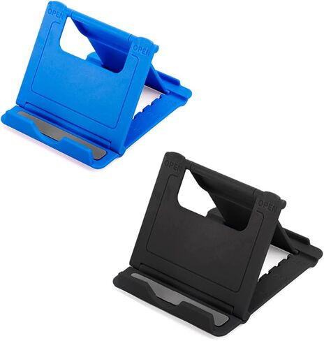 YidaSouko 2 قطعة حامل هاتف محمول قابل للطي حامل هاتف ذكي قابل للتعديل للأجهزة اللوحية الصغيرة والهواتف الأخرى in Kuwait