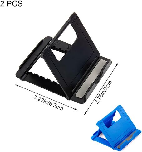 YidaSouko 2 قطعة حامل هاتف محمول قابل للطي حامل هاتف ذكي قابل للتعديل للأجهزة اللوحية الصغيرة والهواتف الأخرى in Kuwait