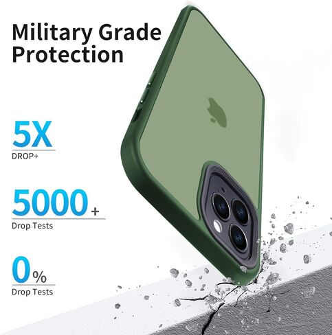 حافظة هاتف Yriklso لهاتف iPhone 12 Pro Max، مقاومة للصدمات لهاتف iPhone 12 Pro Max، حماية من السقوط من الدرجة العسكرية، حافظة شفافة وخلفية صلبة لهاتف iPhone 12Pro Max 6.7 بوصة، أسود بلوري in Saudi Arabia