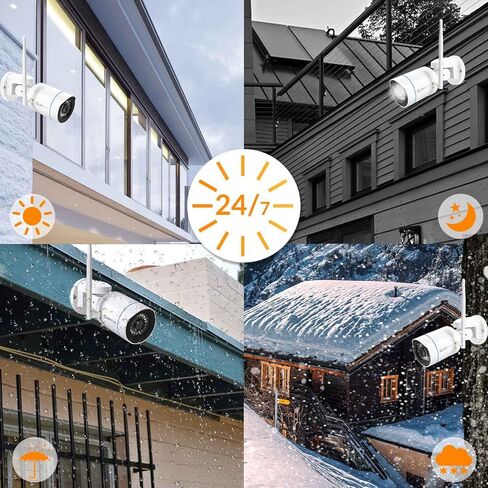 yeewise [PTZ Rotate & Auto Track] 3MP Pan Tilt Wireless Security Camera Outdoor with 2-Way Audio, Color Night Vision, Auto Floodlights & Siren Alarm, AC Powered in Kuwait