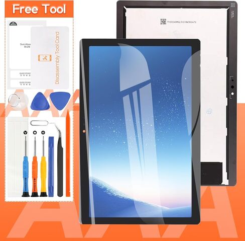 شاشة LCD بديلة لجهاز لينوفو تاب M10 بلس TB-X605 TB-X605F X605L/N شاشة LCD تعمل باللمس محول رقمي تجميع كامل (اسود) in Kuwait
