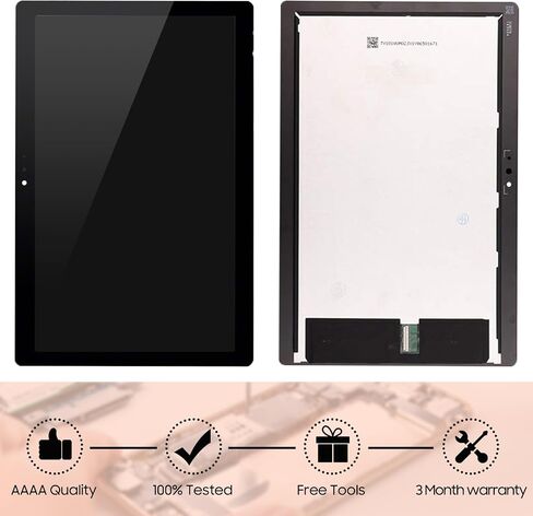 شاشة LCD بديلة لجهاز لينوفو تاب M10 بلس TB-X605 TB-X605F X605L/N شاشة LCD تعمل باللمس محول رقمي تجميع كامل (اسود) in Kuwait