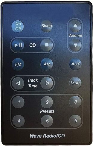 GENGQIANSI Replacement Remote for US-Bose Wave Radio/CD Remote Control for AWRC-1W AWRC-1G AWRC-1P Black SEA# in Saudi Arabia