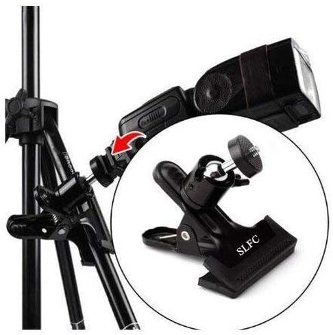 SLFC® New Tripod Camera Clip Clamp Flash Reflector Holder Mount for Studio Backdrop Camera in Saudi Arabia