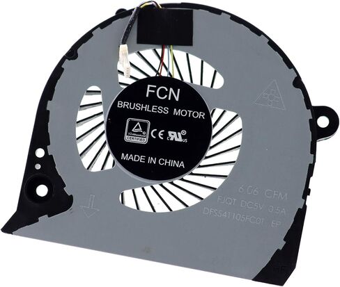 Deal4GO مروحة تبريد وحدة المعالجة المركزية DFS2000054H0T FJQS مع مروحة تبريد GPU DFS541105FC0T FKJF لـ Dell Inspiron 15 7577 7588 G5-5587 G7-7577 G7-7588 P72F in Kuwait