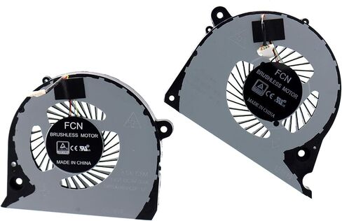 Deal4GO مروحة تبريد وحدة المعالجة المركزية DFS2000054H0T FJQS مع مروحة تبريد GPU DFS541105FC0T FKJF لـ Dell Inspiron 15 7577 7588 G5-5587 G7-7577 G7-7588 P72F in Kuwait