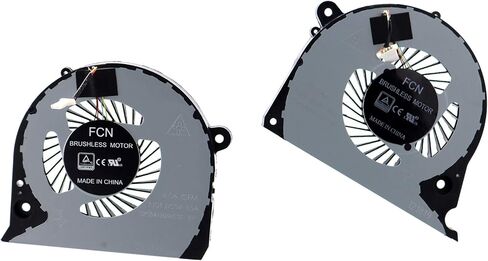 Deal4GO مروحة تبريد وحدة المعالجة المركزية DFS2000054H0T FJQS مع مروحة تبريد GPU DFS541105FC0T FKJF لـ Dell Inspiron 15 7577 7588 G5-5587 G7-7577 G7-7588 P72F in Kuwait