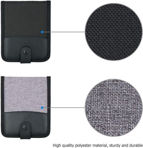 جراب محفظة لبطاقات الذاكرة لـ 18 بطاقة SD SDHC SDXC أو TF Micro SD أو Nintendo Switch NS مع ورق ملاحظات وملصقات أرقام سهلة تنظيم البطاقات - رمادي in Kuwait