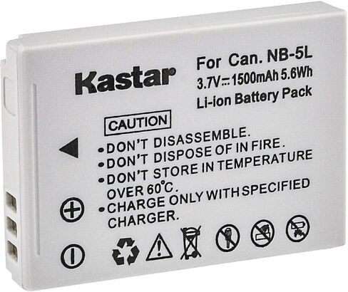 بطارية Kastar قطعة واحدة وشاحن USB LTD2 بديل لكاميرا Canon PowerShot SX200، PowerShot SX210 هو، PowerShot SX220 هو، PowerShot SX230 HS، Digital 900 هو، Digital 820 هو، Digital 810 هو in Kuwait
