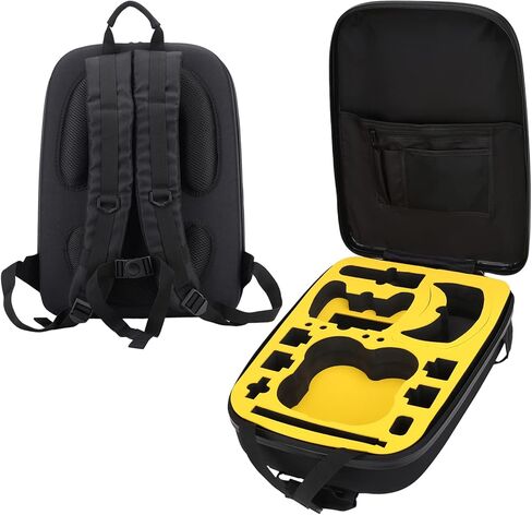 حافظة حماية صلبة محمولة من فلايكيست، شنطة ظهر احترافية مقاومة للماء للسفر متوافقة مع طائرة دي جيه اي افاتا بدون طيار ونظارات دي جيه اي 2/دي جيه اي اف بي في 2 والمزيد من ملحقات كومبو, أسود in Kuwait