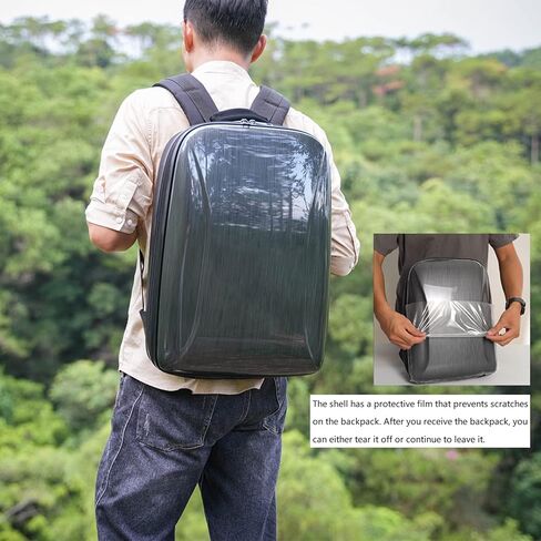 حافظة حماية صلبة محمولة من فلايكيست، شنطة ظهر احترافية مقاومة للماء للسفر متوافقة مع طائرة دي جيه اي افاتا بدون طيار ونظارات دي جيه اي 2/دي جيه اي اف بي في 2 والمزيد من ملحقات كومبو, أسود in Kuwait