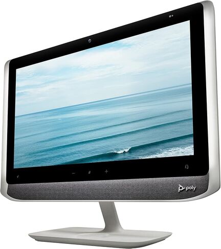 Poly - Studio P21 Personal Meeting Display (Plantronics + Polycom) - 1080p HD Video Quality - Enterprise-Grade 21 inch Display - Integrated Stereo Speakers - Works with Zoom (Certified), Teams, & more in Saudi Arabia