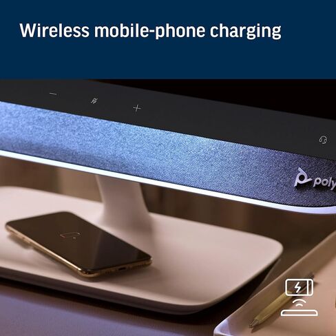 Poly - Studio P21 Personal Meeting Display (Plantronics + Polycom) - 1080p HD Video Quality - Enterprise-Grade 21 inch Display - Integrated Stereo Speakers - Works with Zoom (Certified), Teams, & more in Saudi Arabia