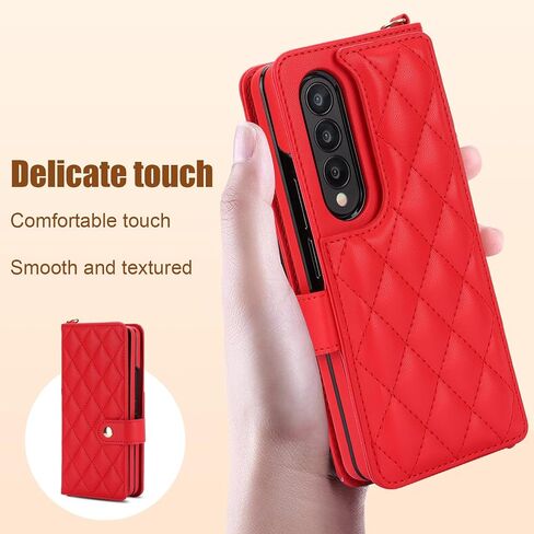 حافظة YYTVN لهاتف Samsung Galaxy Z Fold 5 مع حامل قلم S وحزام حبل حول الجسم وشريط معصم، غطاء واقٍ أنيق مقاوم للصدمات لهاتف Galaxy Z Fold 5 (أسود) in Kuwait