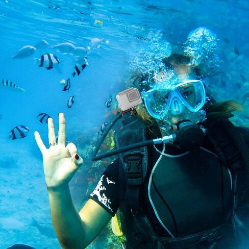 حامل دراجة ChromLives لـ Gopro، حامل مقود الكاميرا مع دوران 360 درجة، حامل كاميرا الدراجة الألومنيوم للدراجات الجبلية/الدراجات النارية لـ Gopro Hero 11/10/9/8/7/6/5، كاميرا الحركة، Osmo in Kuwait