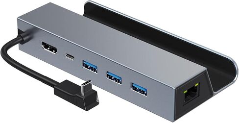 Docking Station for Steam Deck, HBAVLINK 6-in-1 Steam Deck Dock with HDMI 2.0 4K 60Hz, 3X USB 3.0, Gigabit Ethernet in Kuwait