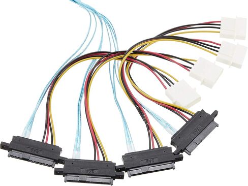 هايسبوينت وصلة ميني اس اس دي الى 4X اس اس، 1 متر (8643-4SAS-1M) in Kuwait