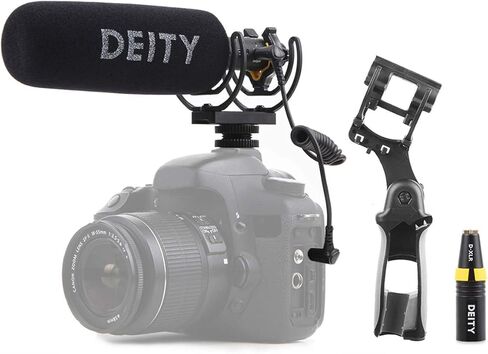 دايتي مجموعة ميكروفون دي 3 برو من في مايك ثنائي الاتجاه مع حامل ريكوت ثنائي القيثارة للصدمات لكاميرا دي اس ال ار وكاميرات الفيديو والهواتف الذكية والتابلت والمسجلات اليدوية واللابتوب وغيرها in Kuwait