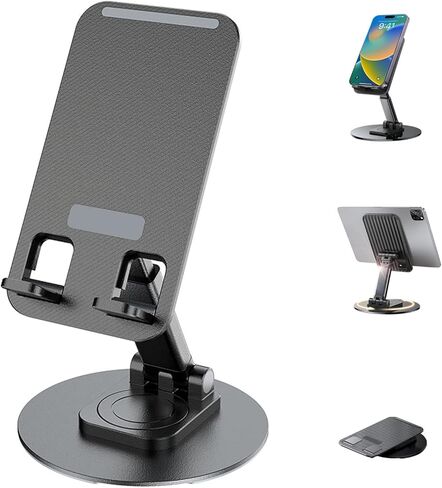 حامل الهاتف الخليوي Innoc، حامل هاتف قابل للتعديل للمكتب، حامل هاتف سميك مناسب للحافظة، حامل iPhone أطول متوافق مع جميع الهواتف المحمولة، iPad، الكمبيوتر اللوحي باللون الأبيض in Kuwait