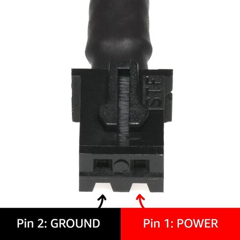 كابل محول موصل ذكر CRJ 2-Pin Mini XH 2.5 مم أنثى إلى Micro PH 2.0 مم لمراوح التبريد وأجهزة الاستشعار والأجهزة الأخرى (عبوة من قطعتين) in Kuwait
