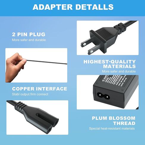 مصدر طاقة 12 فولت لشاشة الصولجان سلسلة E C 32 بوصة 30 بوصة 27 بوصة 24 بوصة 22 بوصة 20 بوصة 19 بوصة 15 بوصة 1800R 1920R C248W C325W C328W E248W E225W E205W E275W ​​شاشة LED مضاءة وشاشة أسرع من الصوت سلك طاقة محول تيار متردد in Kuwait