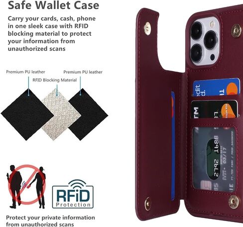 iCoverCase Compatible with iPhone 12/12 Pro Phone Case with Card Holder, Wallet Case for Women Men RFID Blocking PU Leather Protective Case 6.1 Inch (Beige Leopard) in Kuwait