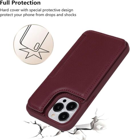 iCoverCase Compatible with iPhone 12/12 Pro Phone Case with Card Holder, Wallet Case for Women Men RFID Blocking PU Leather Protective Case 6.1 Inch (Beige Leopard) in Kuwait
