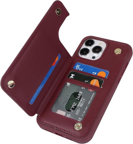 iCoverCase Compatible with iPhone 12/12 Pro Phone Case with Card Holder, Wallet Case for Women Men RFID Blocking PU Leather Protective Case 6.1 Inch (Beige Leopard) in Kuwait