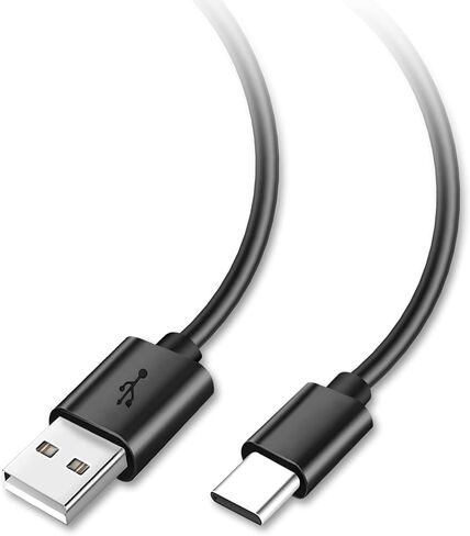 كابل USB C 3A شحن سريع 1 قدم، سلك شاحن USB A إلى النوع C، متوافق مع Samsung Galaxy S10 S10+ / Note 10 9 8، LG V50 V40 G8 G7 والمزيد - أسود in Kuwait