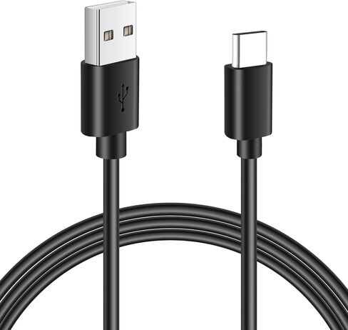 كابل USB C 3A شحن سريع 1 قدم، سلك شاحن USB A إلى النوع C، متوافق مع Samsung Galaxy S10 S10+ / Note 10 9 8، LG V50 V40 G8 G7 والمزيد - أسود in Kuwait