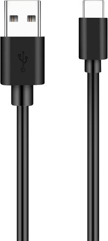 كابل USB C 3A شحن سريع 1 قدم، سلك شاحن USB A إلى النوع C، متوافق مع Samsung Galaxy S10 S10+ / Note 10 9 8، LG V50 V40 G8 G7 والمزيد - أسود in Kuwait