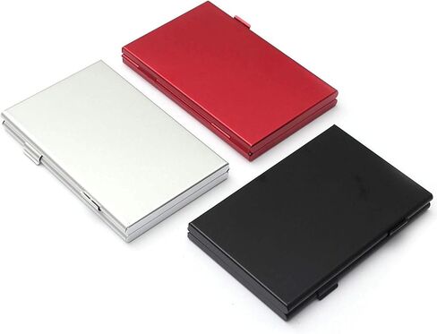Portable Aluminum Memory Card Case Carrying Holder for SD MicroSD Micro SDXC SDHC TF card Cell Phone 4G/5G Micro SIM/SIM Card with 3M Adhesive Matrix Skin and Soft EVA Foam Inserts for Good Protection in Saudi Arabia