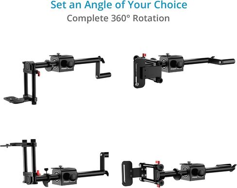 Proaim Tango 360° Rotating Dutch Angle Rig for DSLRs. Camera Height Adjustment. Angle Ring & Stopper for Repeat Shot. Rotation Lock for Specific Angle, Adjust Friction for Soft/Hard Motion (P-TNGO-01) in Saudi Arabia