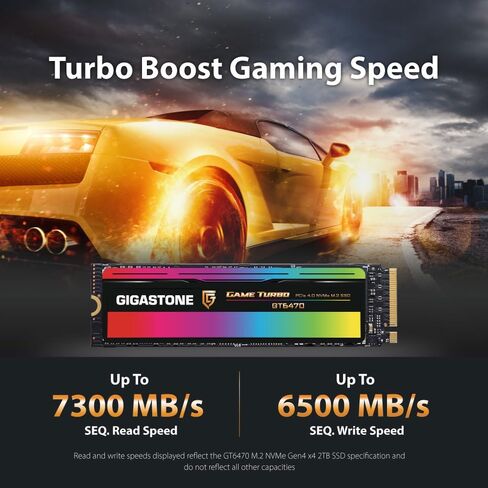 Gigastone SSD 2TB NVMe Gen 4 Gaming M.2 Internal Solid State Hard Drive PCIe 4.0x4 Upgrade PC or Laptop Storage and Memory Expansion for Gaming Graphics Creators IT Pros GT6470 Turbo Speed 7,000MB/s in Saudi Arabia