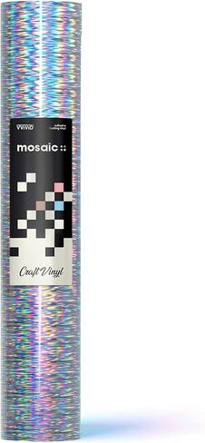 VViViD Mosaic+ Crafting Vinyl, by VViViD (Blue Brushed Holographic, 1ft x 5ft) in Kuwait